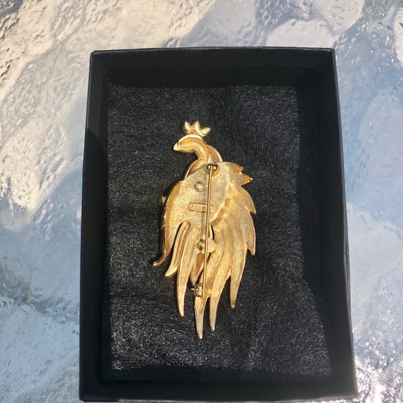 Vintage Bird of Paradise Peacock Pin, Monet. - Picture 2 of 5